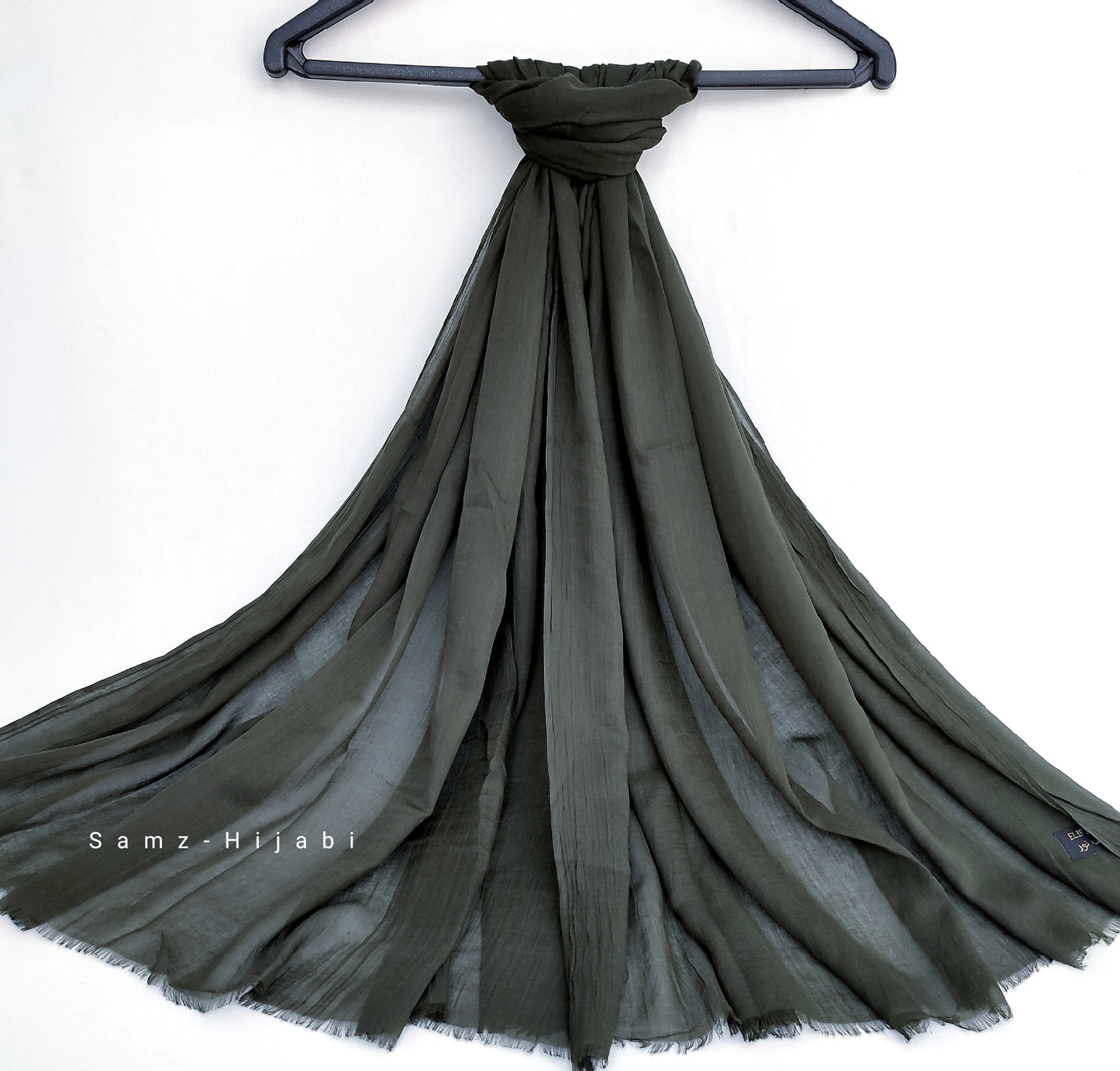 Turkish Lawn Hijab Dark Gray