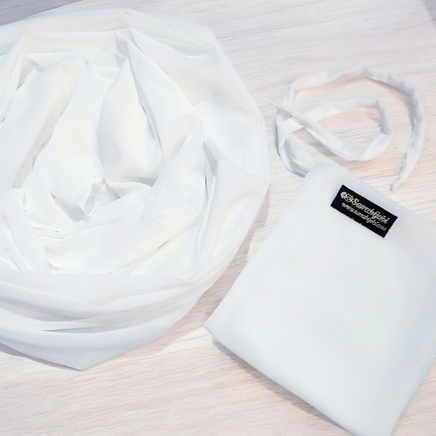 Hijab Naqab Set - Milky White