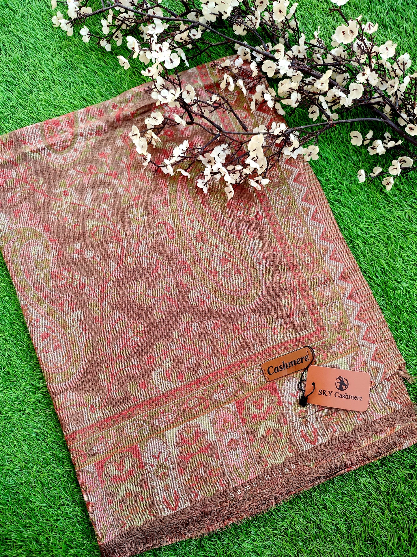 Khani Work Pashmina Vol (lV) Brown