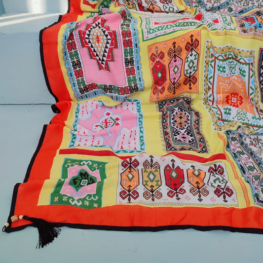 Ethnic Viscose Hijab -Design