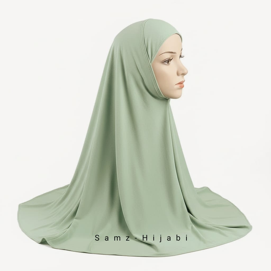 Kids Khimar Makhna (Pista)