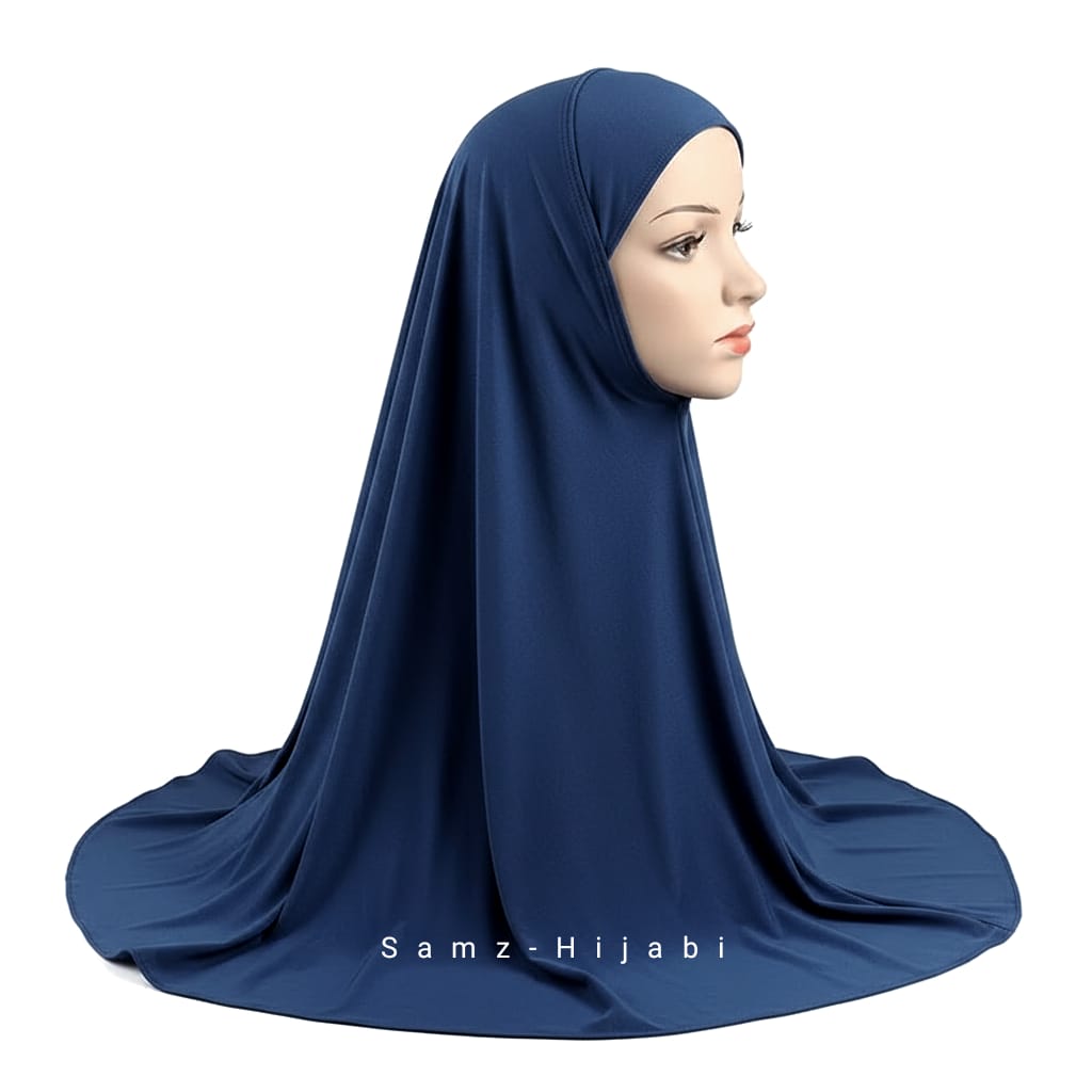 Kids Khimar Makhna (Navy Blue)
