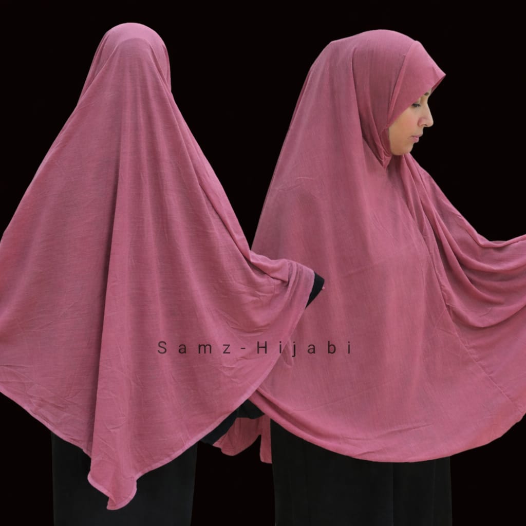 Jersey Khimar Makhna (Big Size) Tea Pink