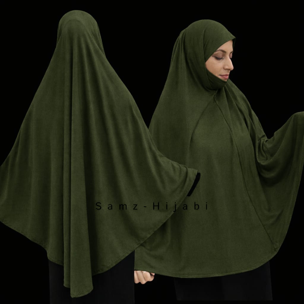 Jersey Khimar Makhna (Big Size) Army Green