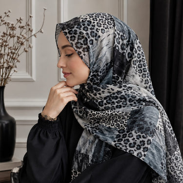 Leopards Patch Print Hijab (06)