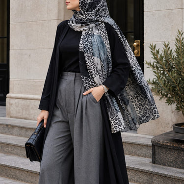 Leopards Patch Print Hijab (06)