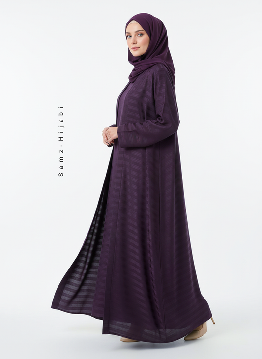 Grace Sleeky Abaya (PURPLE)