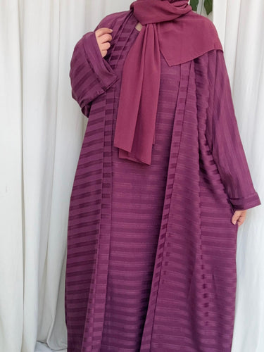 Grace Sleeky Abaya (PLUM)
