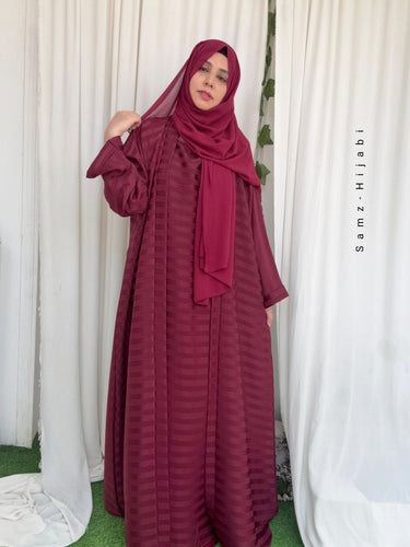 Grace Sleeky Abaya (MAROON)