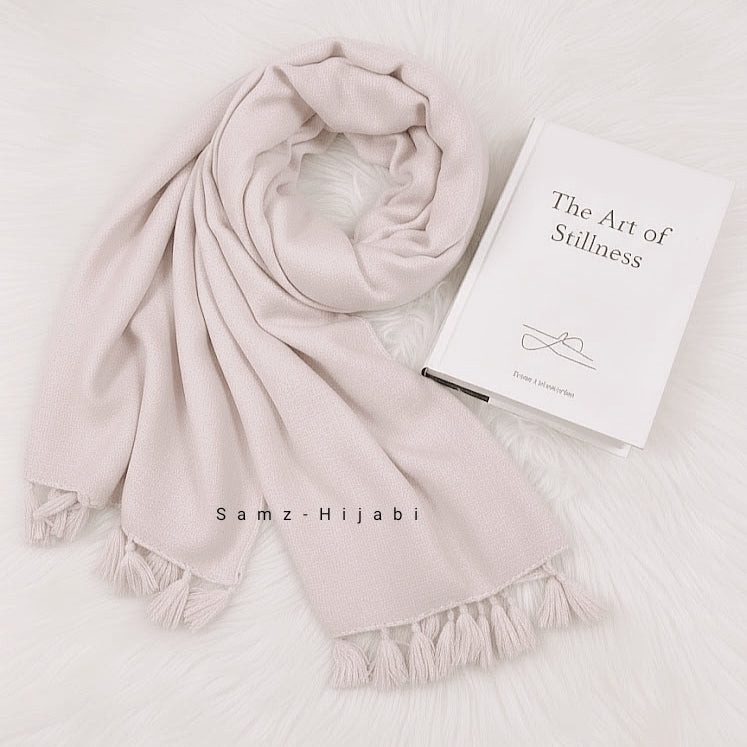 Tassel Lawn Hijab (Powder Pink)
