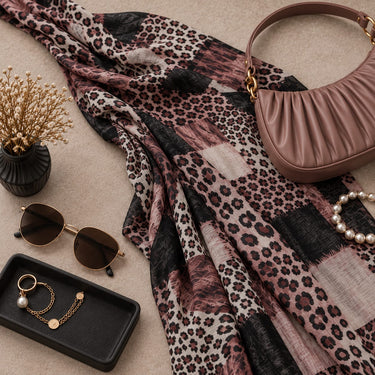 Leopards Patch Print Hijab (09)