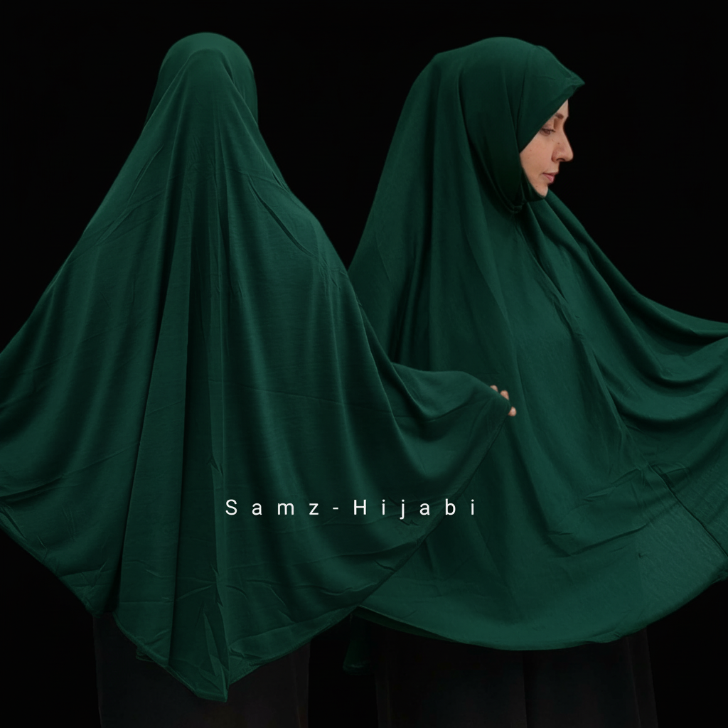 Jersey Khimar Makhna (Big Size) Green