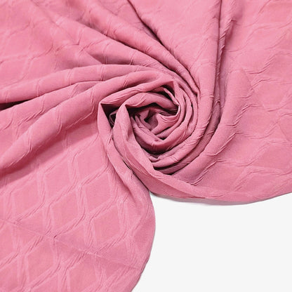 Diamond Cube Georgette Hijab Tea Pink