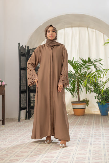 MOCHA BLOOM ABAYA