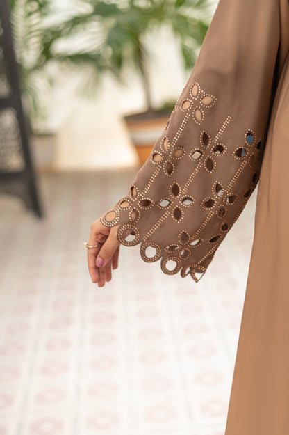 MOCHA BLOOM ABAYA