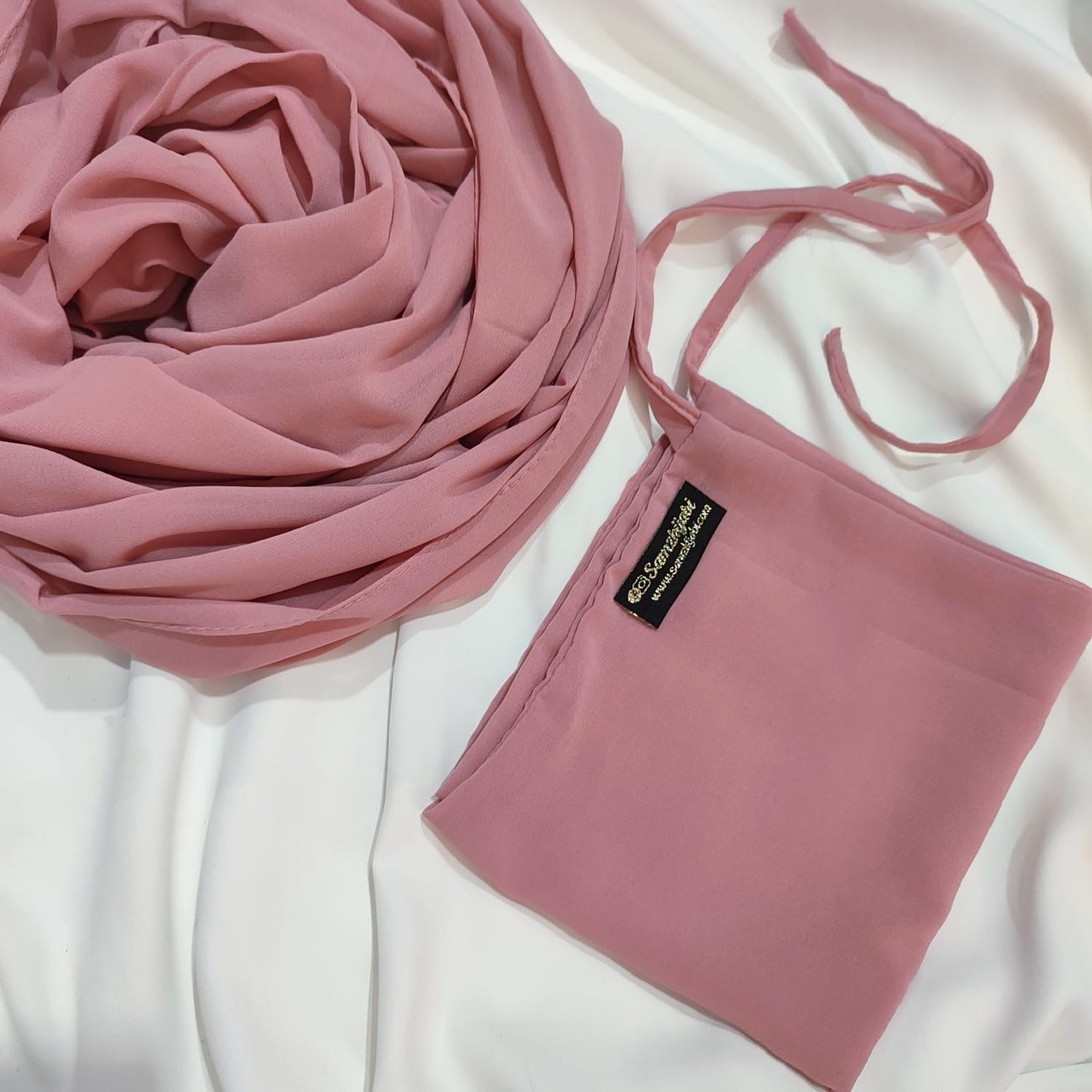 Hijab Naqab Set Blush Pink