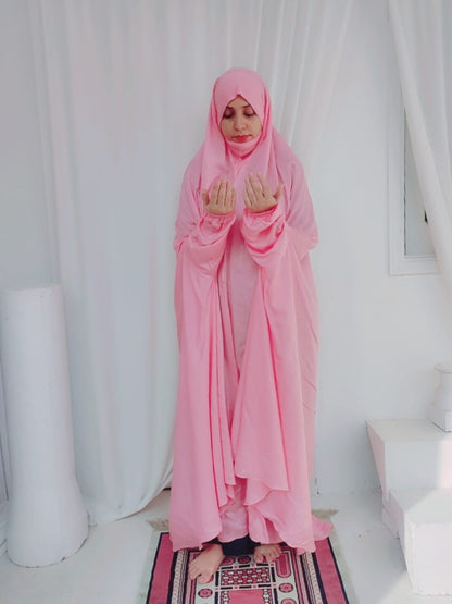 Linen Namaz Chadar-Pink