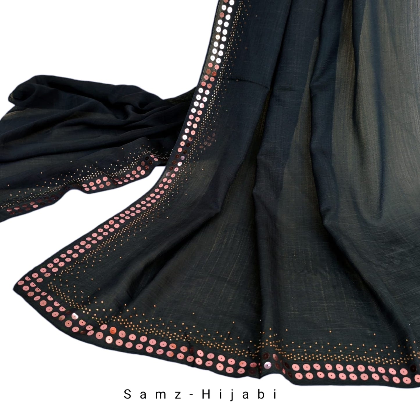 Sitara Crape Chiffon Hijab-Black