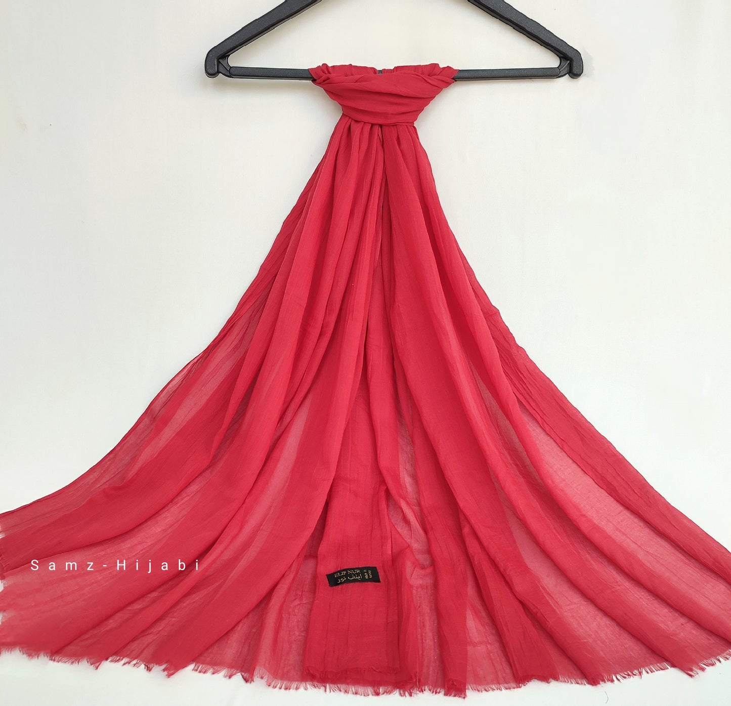 Turkish Lawn Hijab Cherry Red