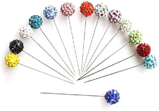 Crystal ball Hijab Pins Pack of 10 Pins