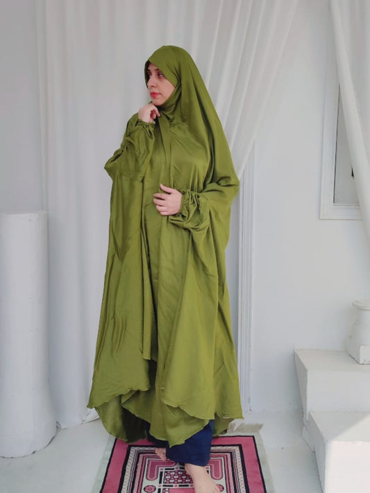 Linen Namaz Chadar-Olive