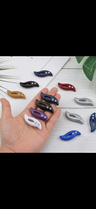 Elegant Wave Rhinestone Hijab Pins