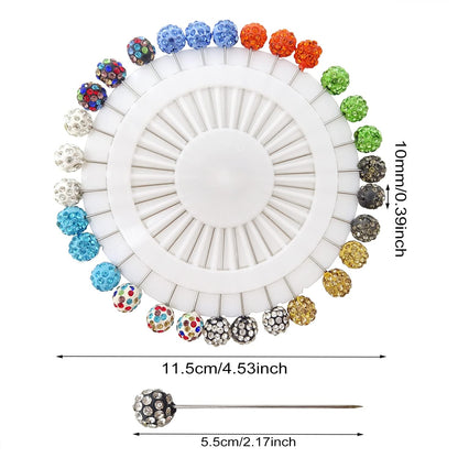 Crystal ball Hijab Pins Pack of 10 Pins