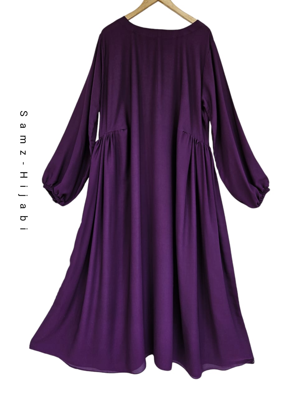 Side Chun Abaya-Dark Purple