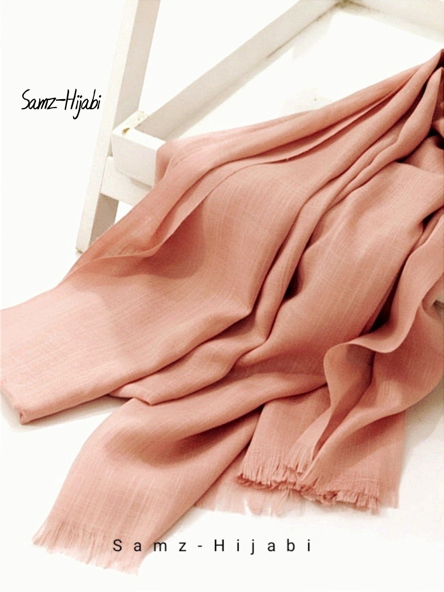 Bigger Turkish Lawn Hijab Nude Pink