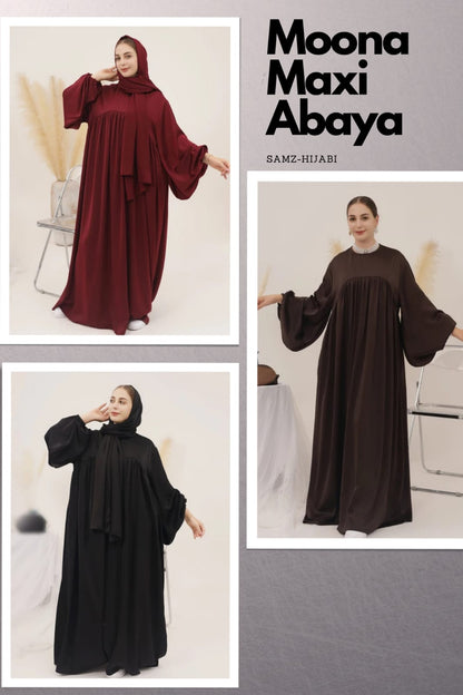 Moona Maxi Flyer Abaya