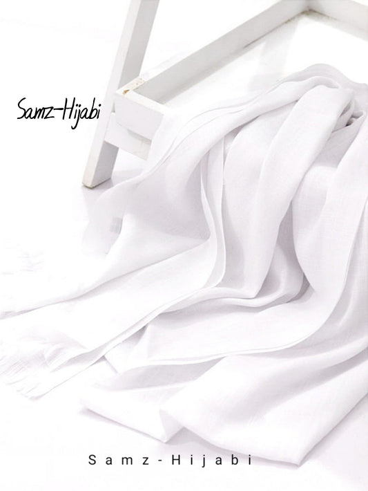 Bigger Turkish Lawn Hijab White