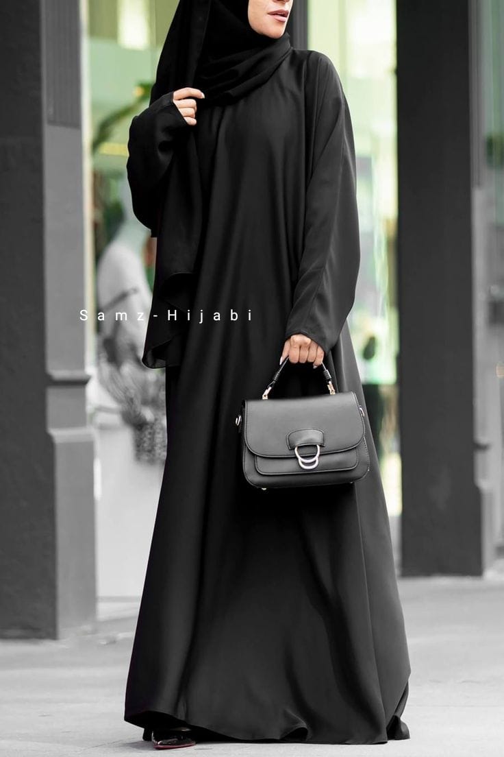 Simple Nida Front Close Abaya