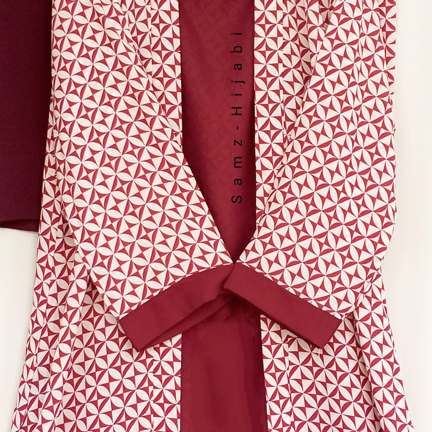 Attached Upper Abaya- Maroon