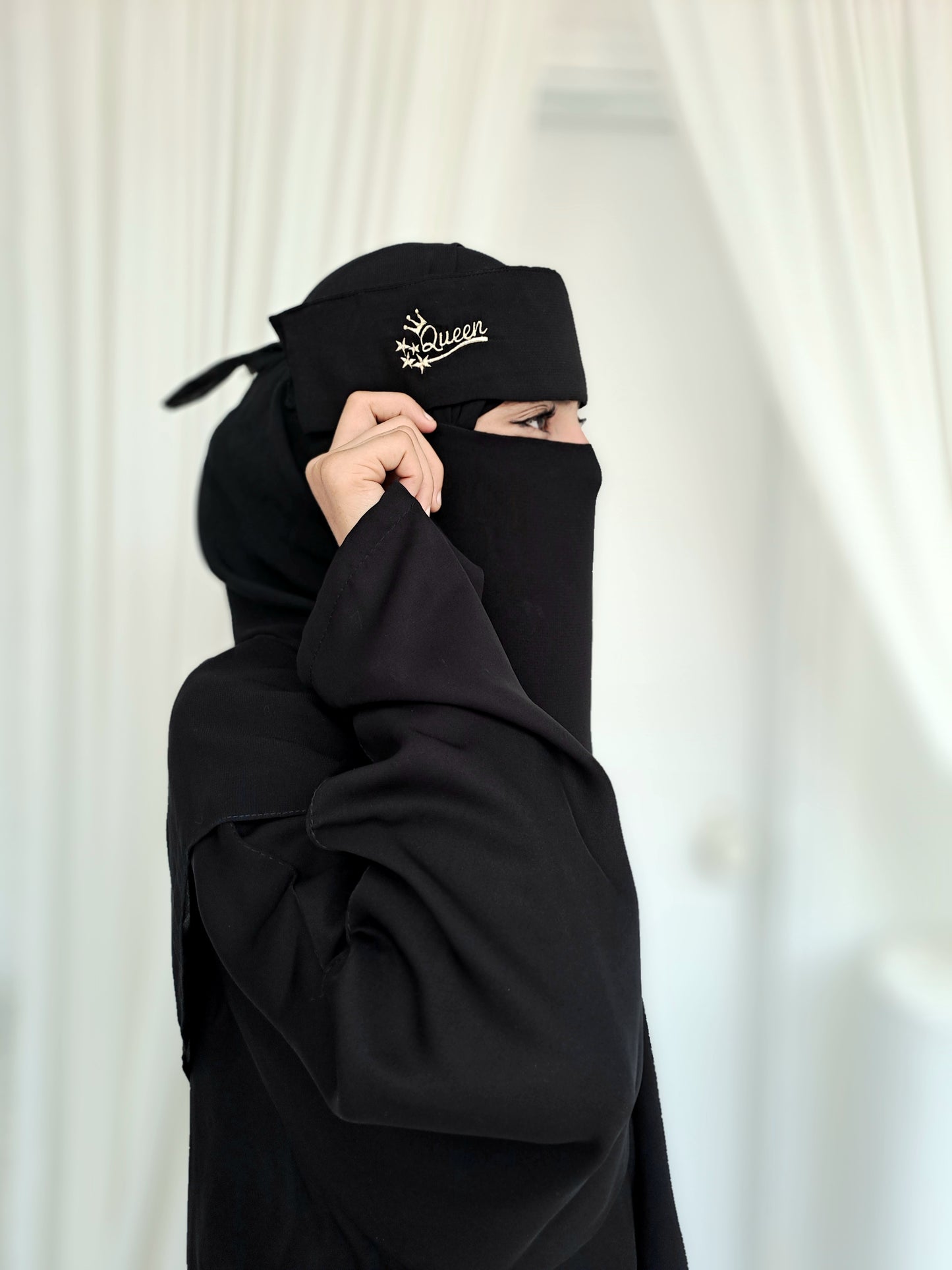 Queen Embroidery Saudi Naqab-Black