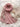 Rippled Plated Lawn Lace Hijab (Blush Pink )