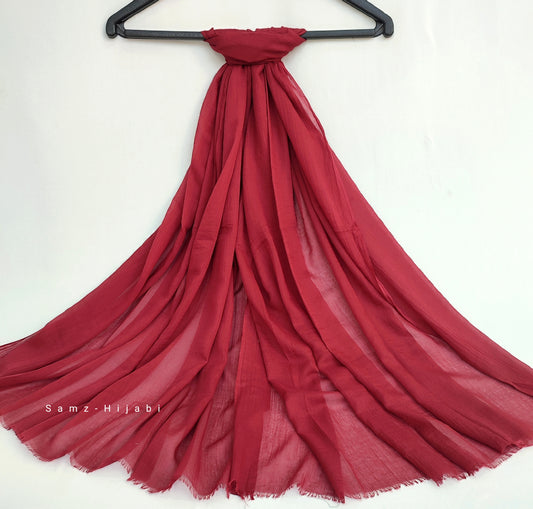Turkish Lawn Hijab Maroon