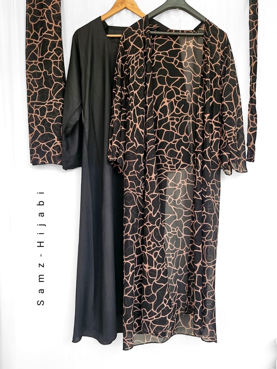 Separate Upper Abaya-Nude Black