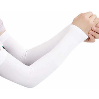 Cotton Arm Sleeves - White