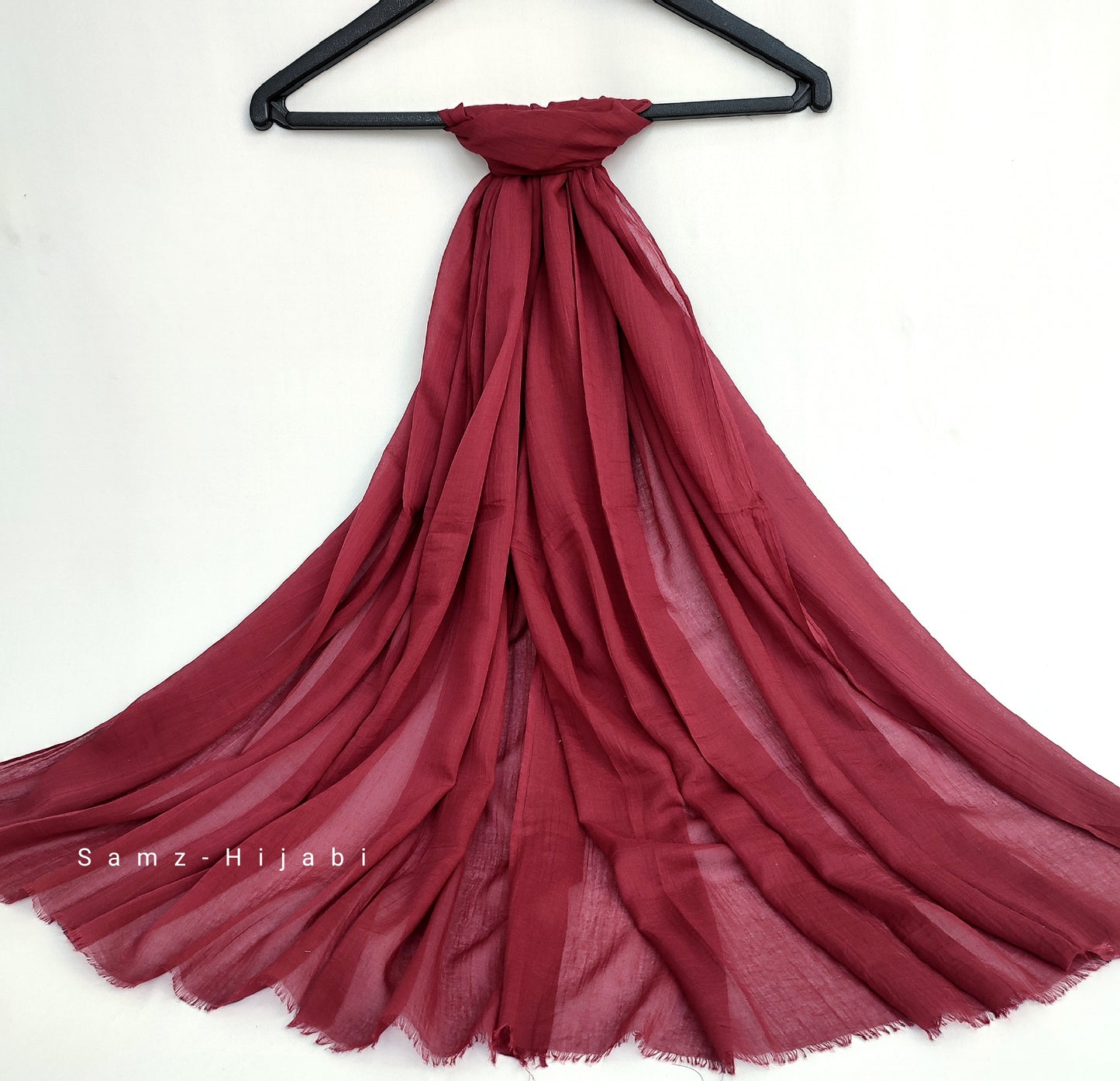 Turkish Lawn Hijab Cherry Maroon