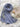Rippled Plated Lawn Lace Hijab (Greyish Blue)