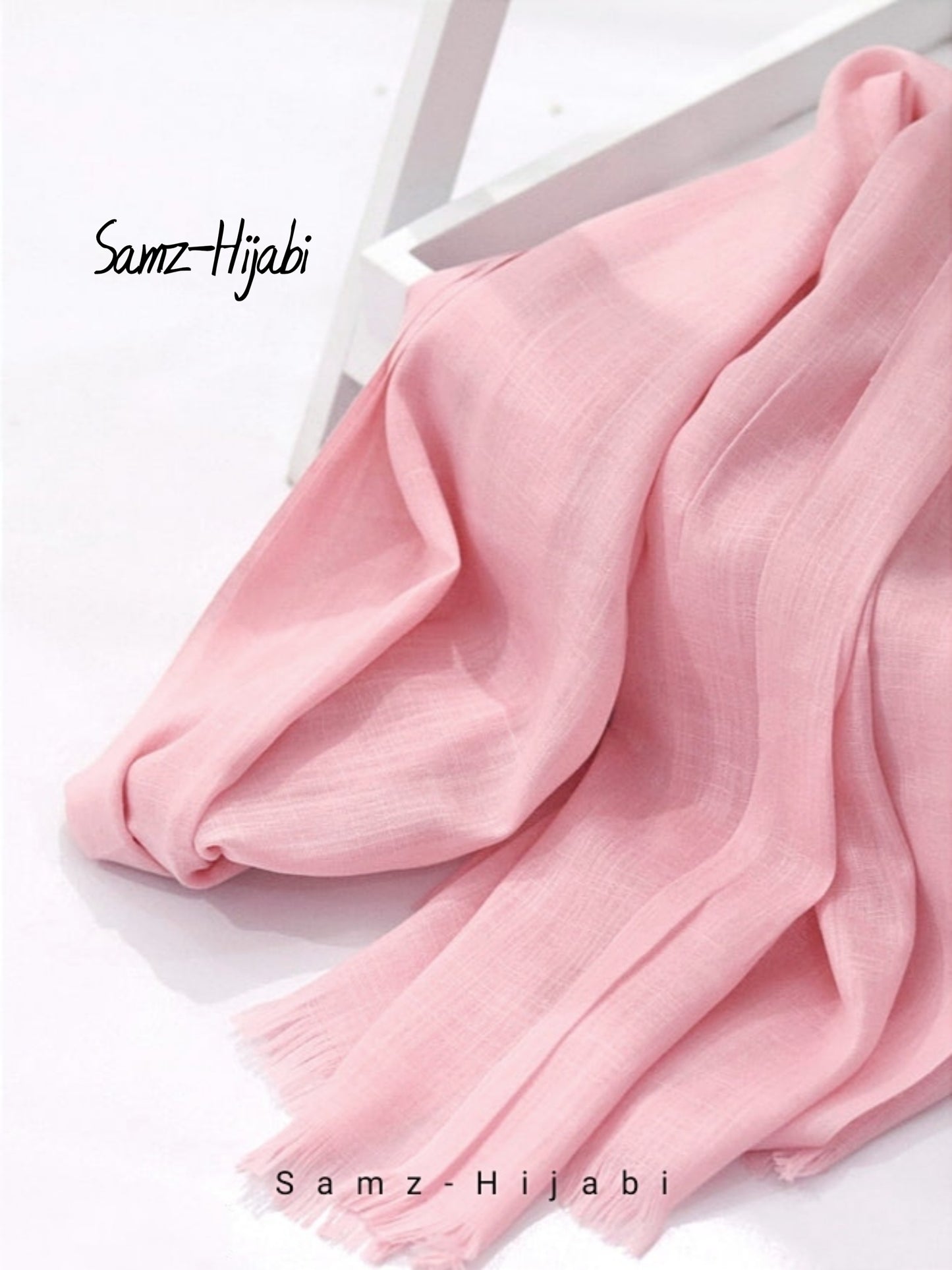 Bigger Trukish Lawn Hijab Soft pink