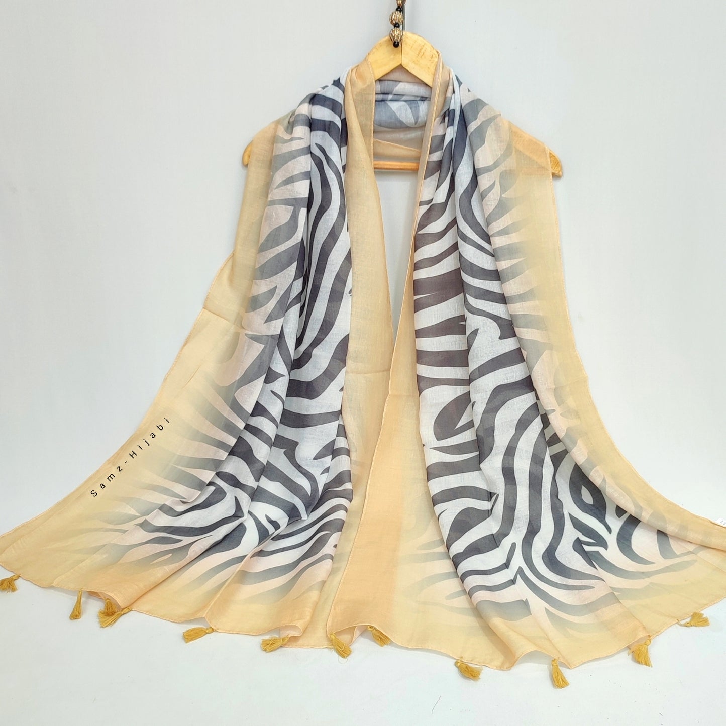 Cheetah Print Lawn Hijab Yellow