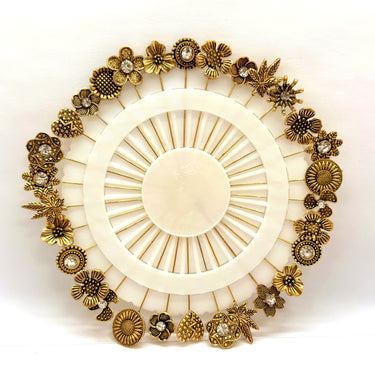 Antique Gold Metal Hijab Pins (Pack of 10)