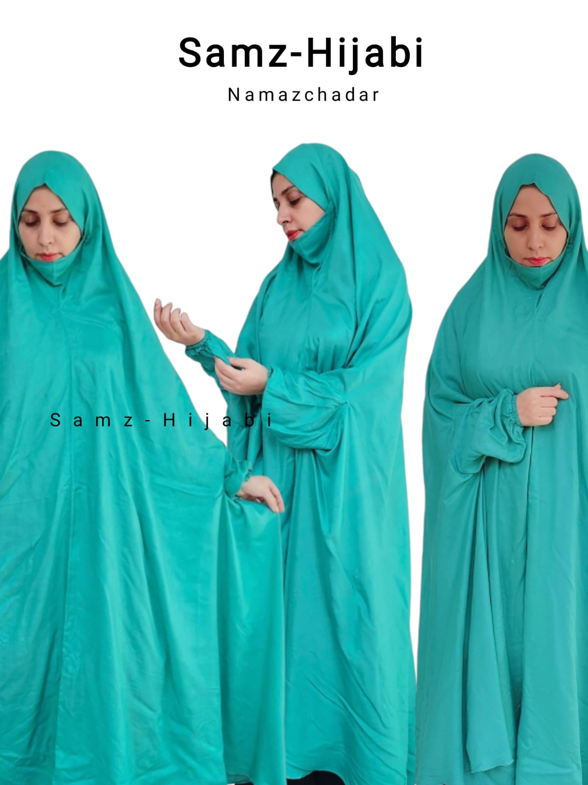 Linen Namaz Chadar- Aqua