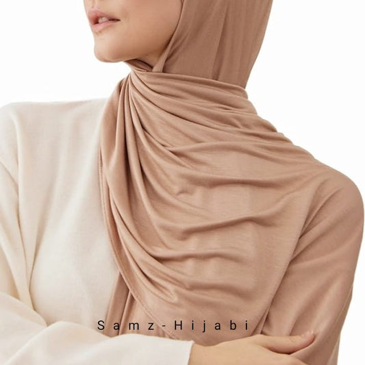 Winter Jersey Hijab-Nude