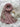 Rippled Plated Lawn Lace Hijab (Mauve)