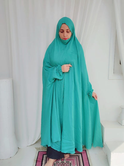 Linen Namaz Chadar- Aqua