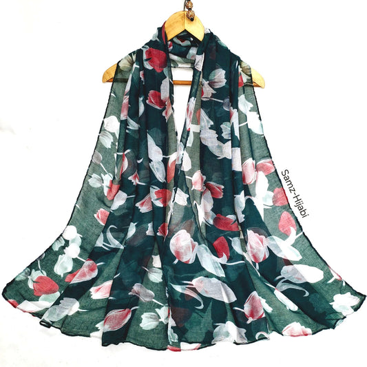 Tulip Floral Lawn Hijab