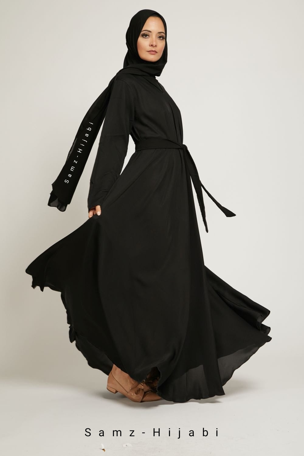 Umbrella Abaya-Black