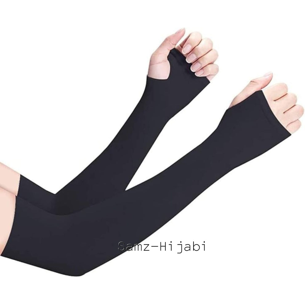 Asymmetric Top Thumb Hole Sleeves main image 1
